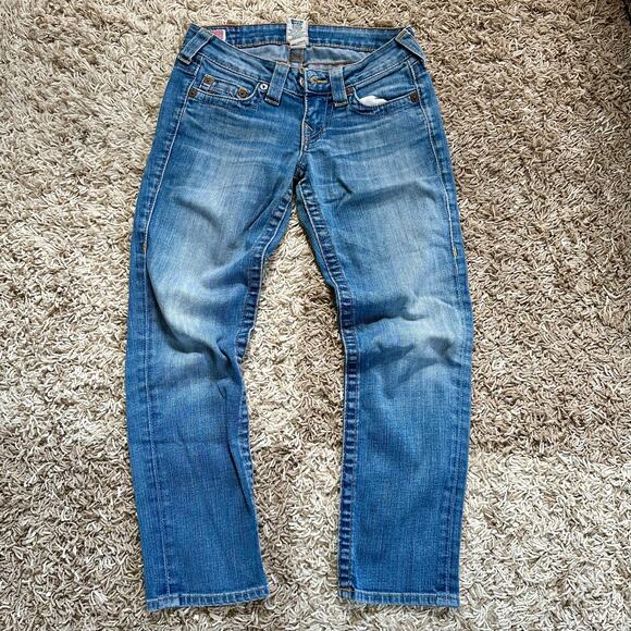 True Religion Blue Ankle Jeans Slim Fit Made in USA Women’s Size 25 - Picture 3 of 9